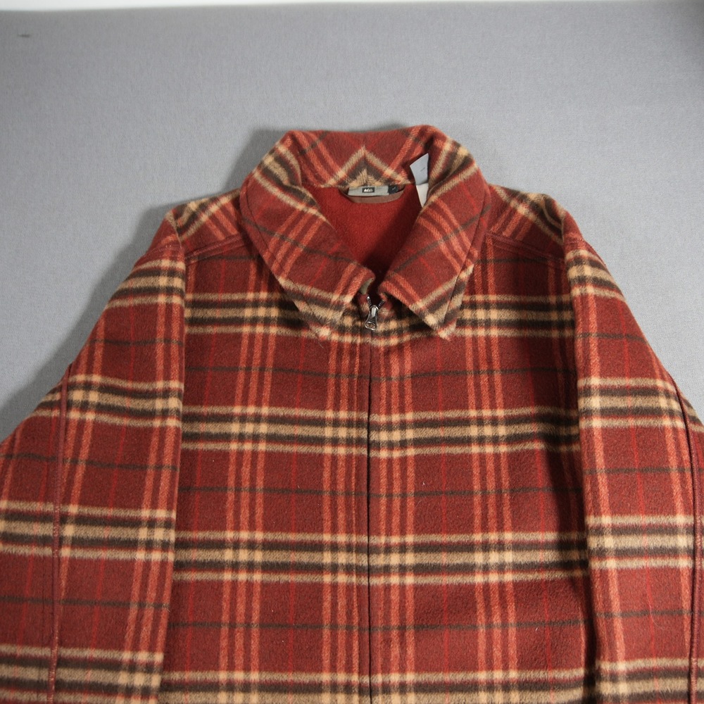 Vintage REI Plaid Wool Nylon Heavyweight Men Field Chore Jacket M Retro Cabin - Picture 10 of 15